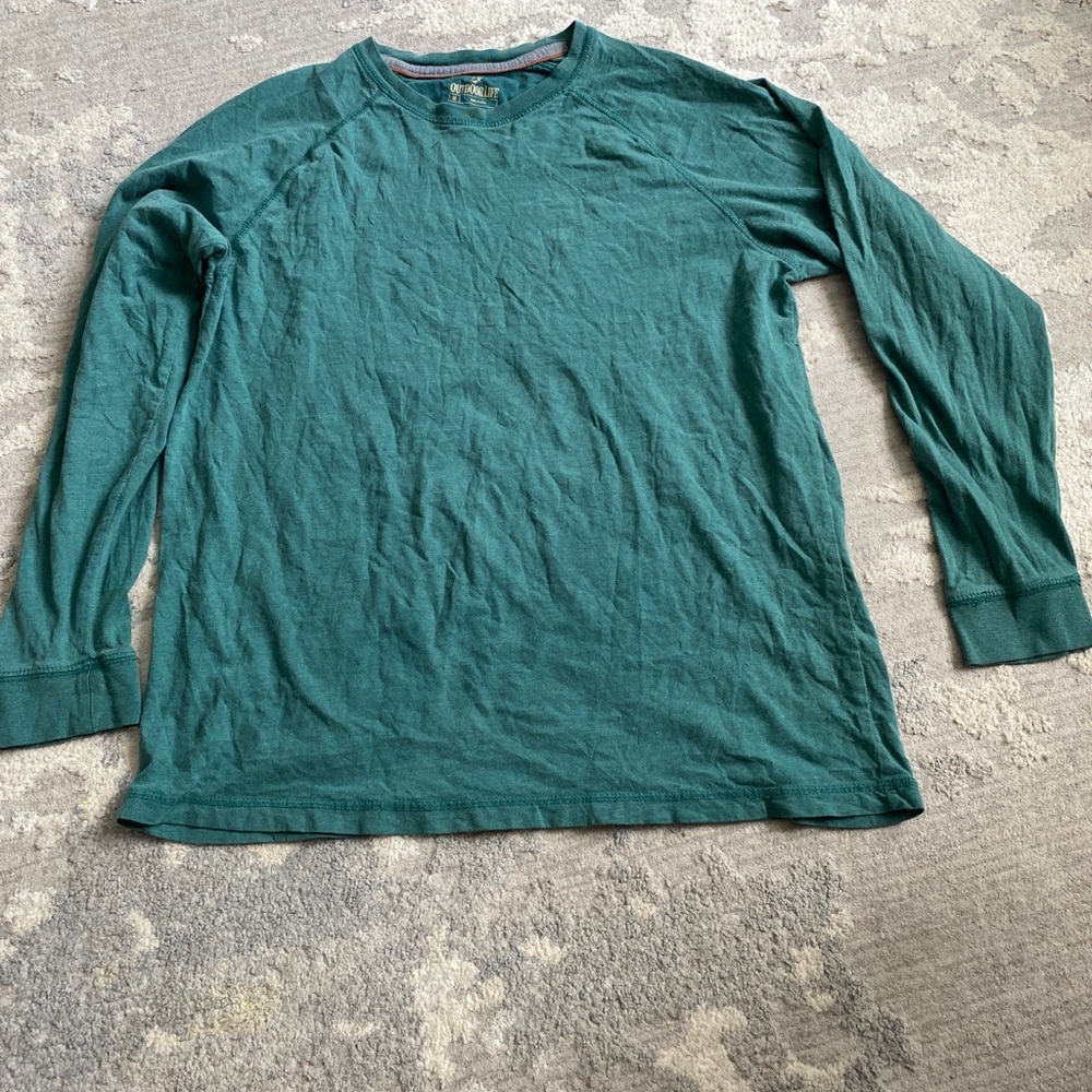 Outdoorlife Green Size M Long sleeve Shirt /pullover/blouse  EUC